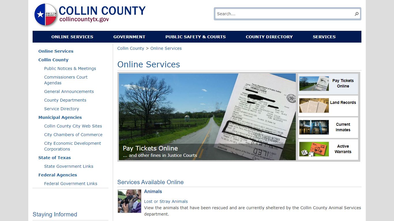 Online Services - Collin County